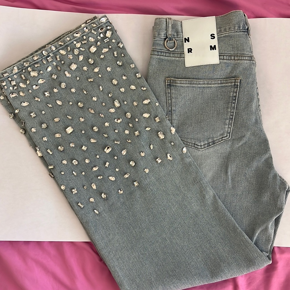 Simon Miller wide leg sparkle jeans size 27